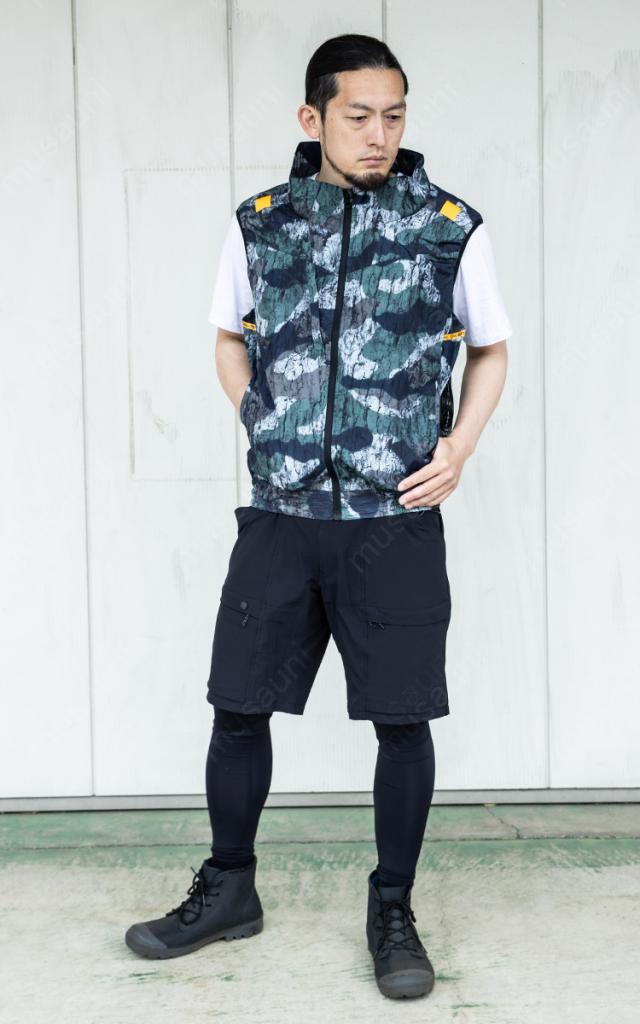 EFウェア 作業服 ATACK BASE The tough 空調風神服チタンベスト(ファン無し) 裏チタン 遮熱効果 サイドファン仕様 7740/海外製24Vバッテリーファンセット RD9580G RD9530H_11