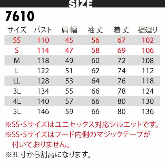 005-7610 防寒着 大きいサイズ 作業着 おしゃれ 防寒服 防水防寒ジャケット 耐久撥水 裏アルミ BURTLE 7610 4L~5Lの通販はau  PAY マーケット - ユニフォーム百科