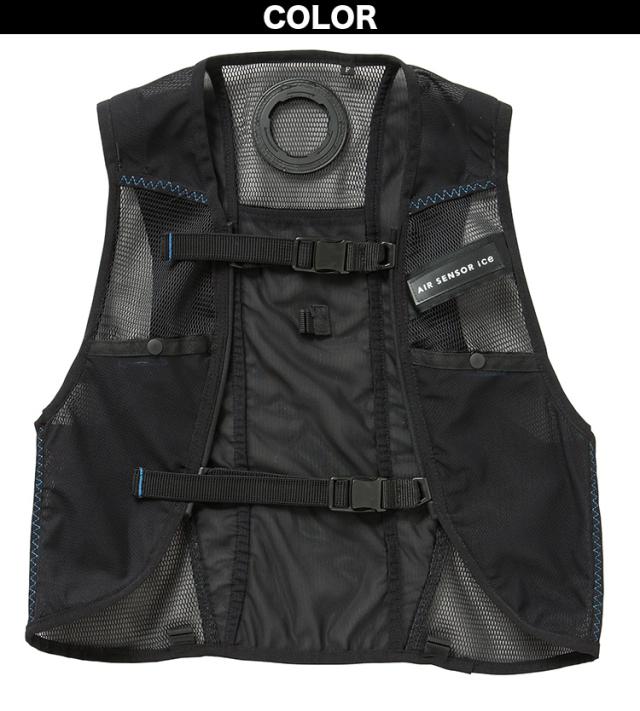2025年新商品 メッシュベスト&ペルチェデバイスミニバッテリーフルセット KS-2300 AIR SENSOR ICE 冷却ペルチェベスト マイナス18度 クロダルマ 最大8時間