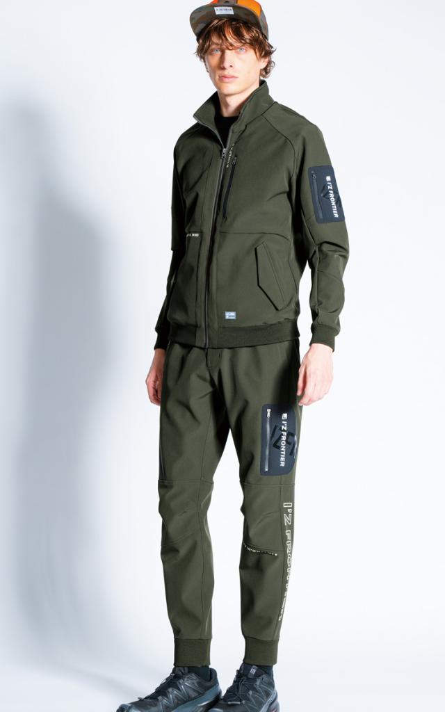 アイズフロンティア 防風A.D.ストレッチジャケット ジョガーパンツ 上下セット 9980 9983 微起毛 軽防寒 作業服 作業着 秋冬 かっこいい おしゃれ I’Z FRONTIER_16