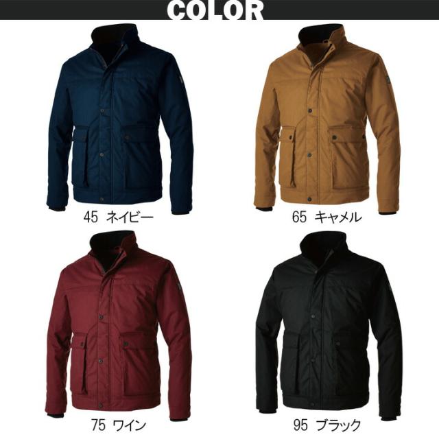 防寒/大きいサイズ/ライトウォームジャケット/作業服/作業着/平織りヌバック/防寒着/TSDESIGN/秋冬/藤和/3526_1