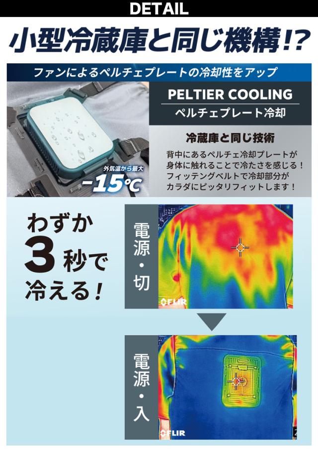 2024年新商品 ビッグボーン 冷蔵服3 TH603 ベスト ※バッテリー別売 ペルチェ 送風ファン 冷感 裏チタン加工 洗濯可 春夏 作業服 作業着 熱中症対策 bigborn