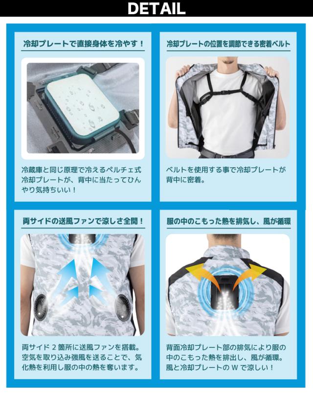2024年新商品 ビッグボーン 冷蔵服3 TH603 ベスト ※バッテリー別売 ペルチェ 送風ファン 冷感 裏チタン加工 洗濯可 春夏 作業服 作業着 熱中症対策 bigborn