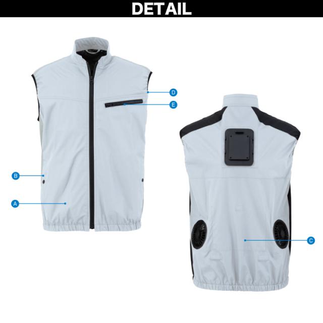 2025年新商品 ビッグボーン 冷蔵服4 ベストタイプ 大型冷却ペルチェデバイス+送風ファン 一体型ウェア TH605 ※バッテリー別売 ペルチェ 送風ファン 大幅性能アップ わずか3秒で冷える冷却プレート 裏チタン加工 洗濯可 春夏 作業服 作業着 熱中症対策 bigborn