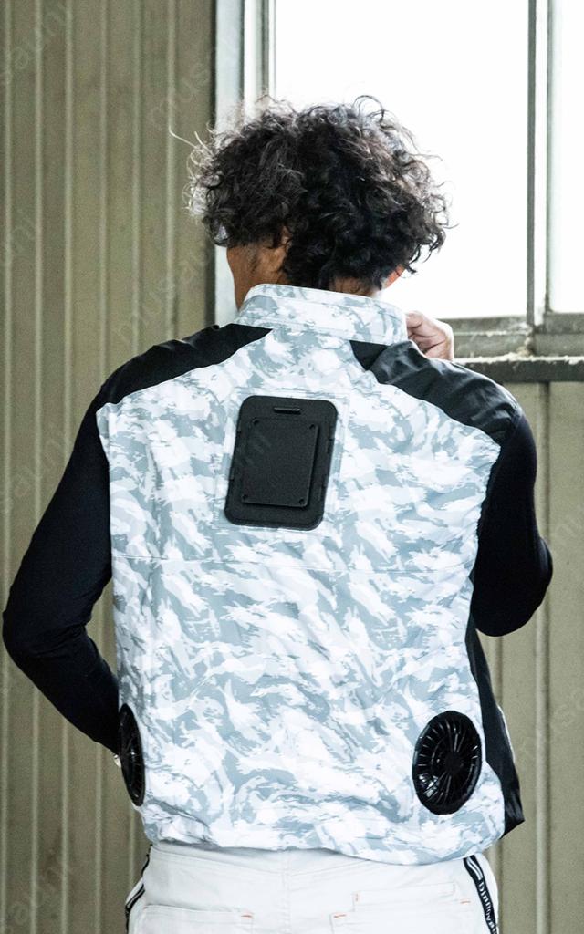 2025年新商品 ビッグボーン 冷蔵服4 ベストタイプ 大型冷却ペルチェデバイス+送風ファン 一体型ウェア TH605 ※バッテリー別売 ペルチェ 送風ファン 大幅性能アップ わずか3秒で冷える冷却プレート 裏チタン加工 洗濯可 春夏 作業服 作業着 熱中症対策 bigborn