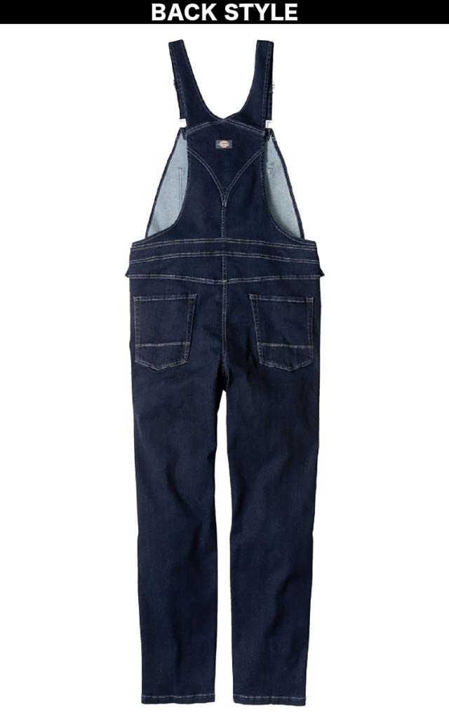 ディッキーズ Dickies ストレッチシルキーデニムオーバーオール D-689 XS〜3XL 約10oz サロペット 続服 つなぎ 作業服 作業着 男女兼用 ユニセックス CO-COS_5