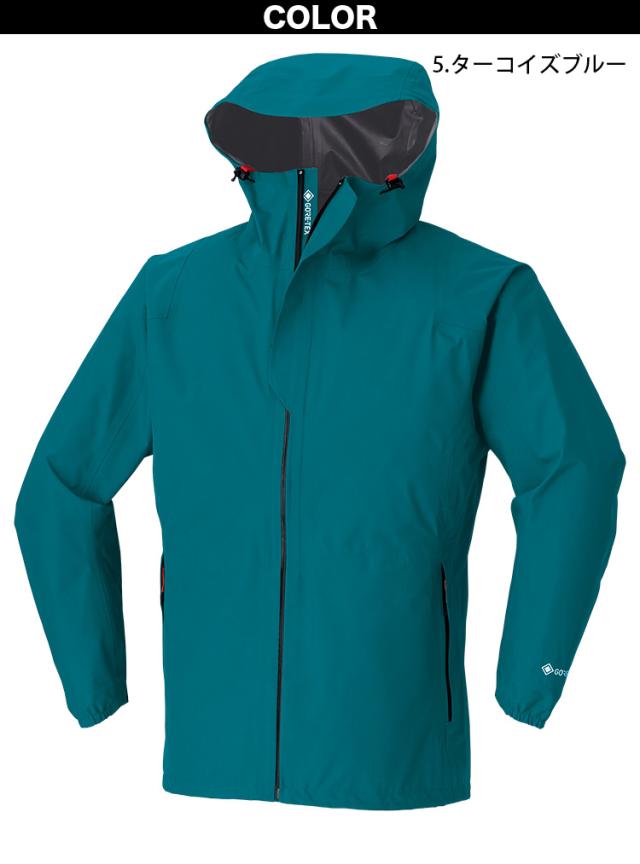 Asahicho ゴアテックスオールウェザージャケット 51040 S〜4L 収納袋付 GORETEX 長袖 軽量 高耐水性 高透湿性 防風 防水 撥水加工 アウトドア 釣り 登山 通年 作業服 作業着 旭蝶_2