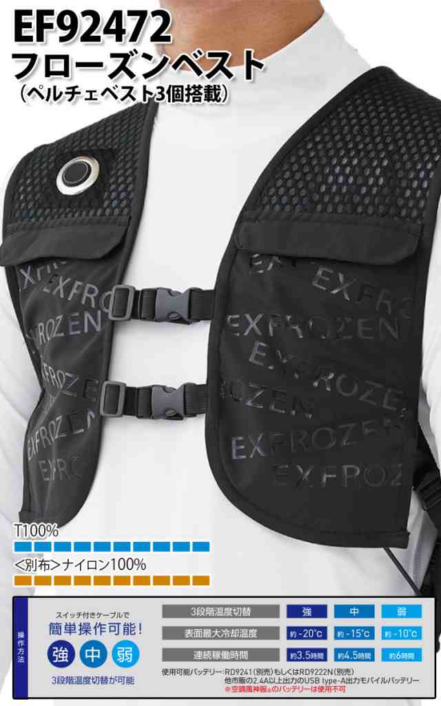 【お気にいる】 フローズンベスト EF92472(ペルチェデバイス3個搭載) 単品 その他