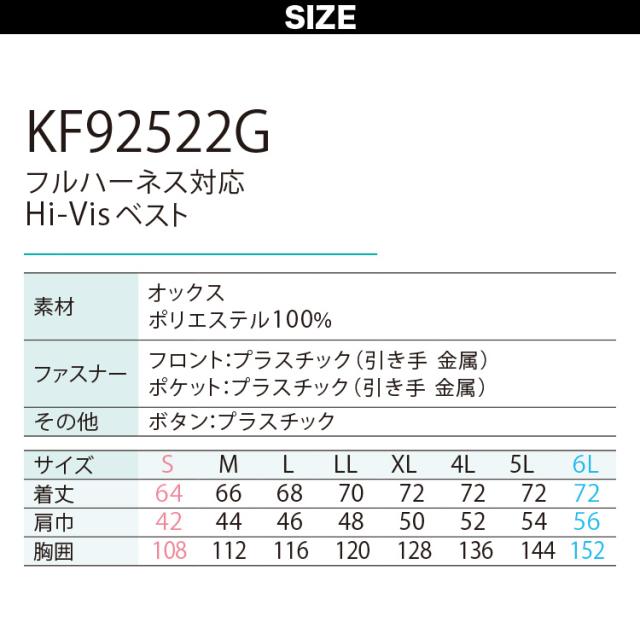 2025年新商品 空調風神服 フルハーネス対応Hi-Visベスト KF92522G 海外製24Vバッテリーファンセット RD9580G RD9530H サンエス 夜間作業 安全服 電動ファン用ウェア 空調作業服 再帰性反射材 SUNS_2