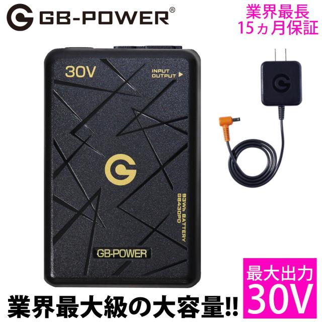 長信ジャパン30V バッテリー ProMax GB430PD  最大風量123L/秒 本体重量432ｇ 大風量 15ヶ月長期保証 付属バッテリー充電器 従来ファン互換あり