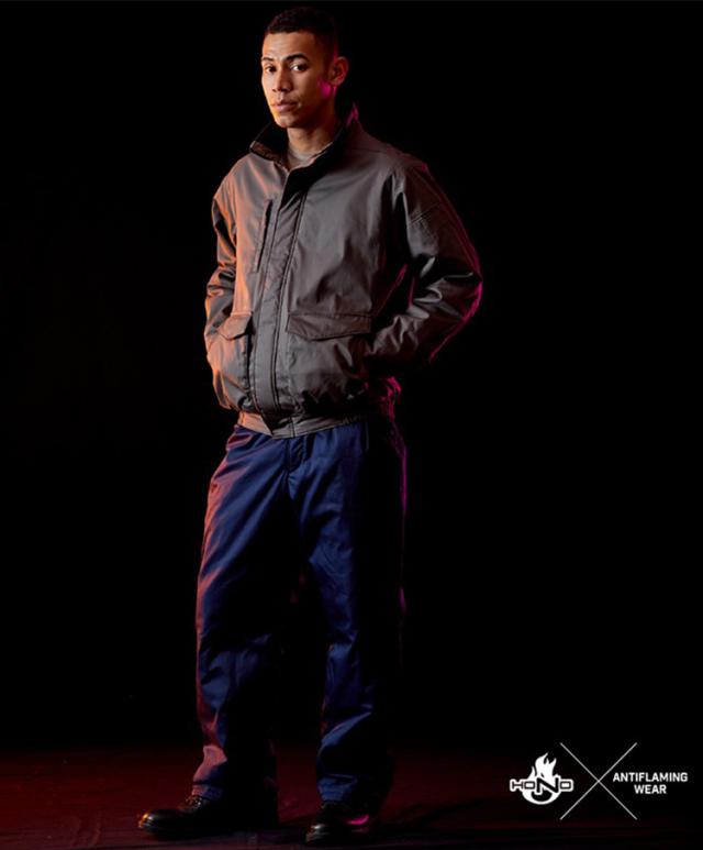 村上被服 2025年新作 上下セット 難燃軽防寒ブルゾン パンツ 4133 4144 大きいサイズ 秋冬 HONO 綿100％ 耐電防止 耐炎 耐熱 保湿裏アルミ 制電性 難燃中綿 ワーク 防寒着 作業着 作業服