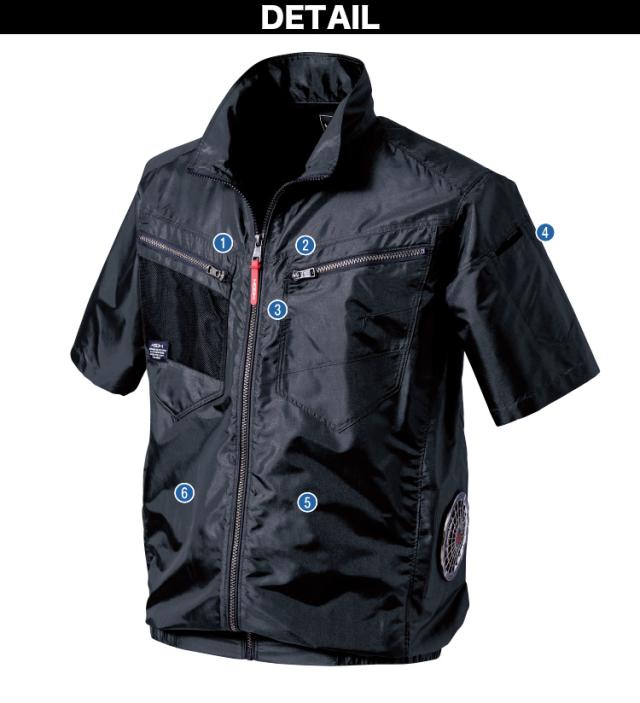 空調服 V7717 ネイビー、チャコール、ミリタリー S-8L outdoor服