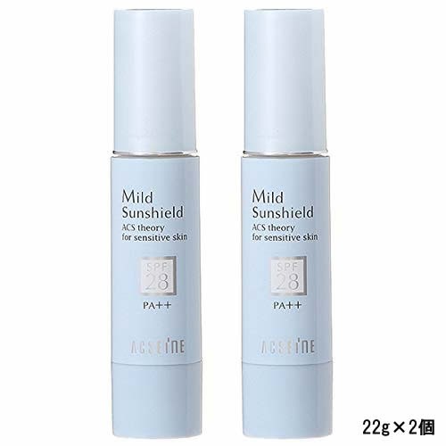 アクセーヌ マイルドサンシールド SPF28・PA++ 22g 2個セット [ acseine 日焼け止め 下地 イチオシ サンケア ] -定形外送料無料-の通販は