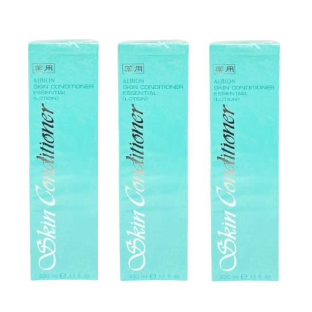 アルビオン エクサージュ 薬用スキンコンディショナー エッセンシャル N 330ml 3本セット[ 大容量 スキンコンディショナー 医薬部外品 敏感肌 薬用化粧水 ハトムギ スキコン 330 化粧水 albion ギフト 誕生日 プレゼント まとめ買い ]