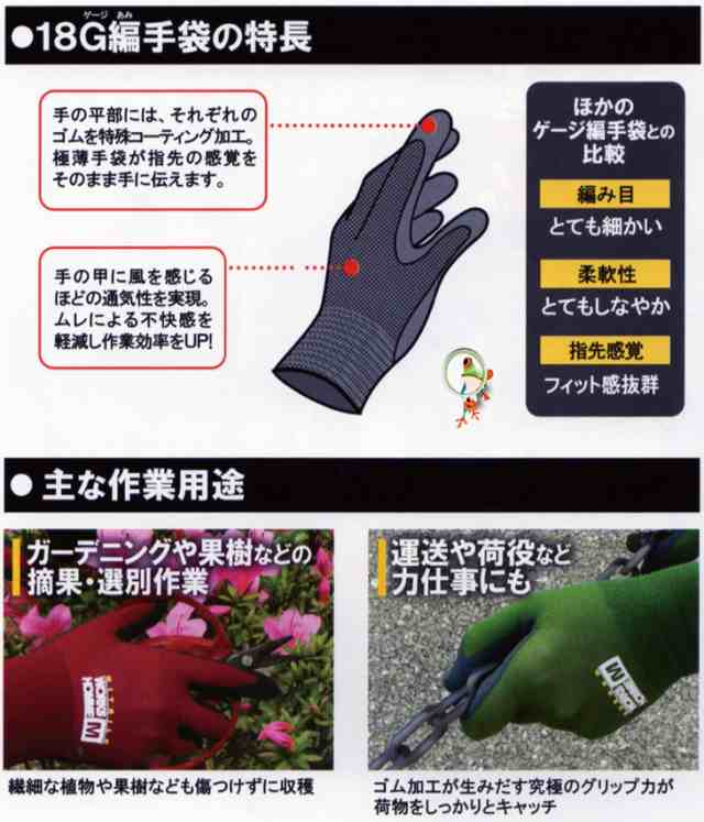 売り切れ必至! ユニワールド 背抜き手袋 18G編み天然ゴム背抜き手袋 5013 5017 5021