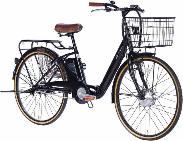 自転車 電動アシスト自転車 26インチ シティサイクル オールインワン 型式認定 通勤 通学 電動自転車 送料無料 AO260 21Technology