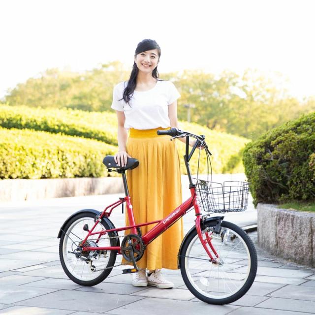 【メーカー直売】自転車 小径車 20インチ シマノ6段変速搭載 ミニベロ 前かご付き 通勤 通学 送料無料 SK206 21Technology_4