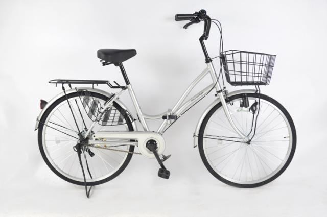 ☆送料無料☆ ママチャリ 24インチ 折りたたみ 自転車 シティサイクル