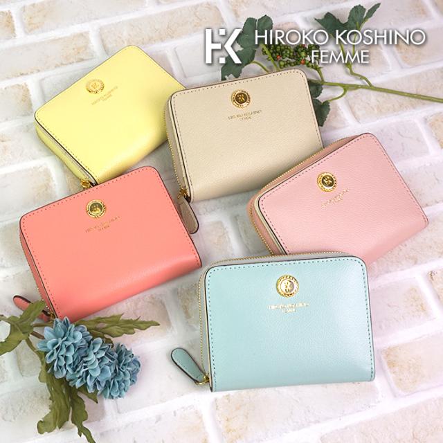 二つ折り財布 折りたたみ財布 ファスナー ジッパー レディース 5色 上品 婦人財布 カジュアル ギフト 祝い プレゼント コシノヒロコ Hiroの通販はau Pay マーケット E Mono