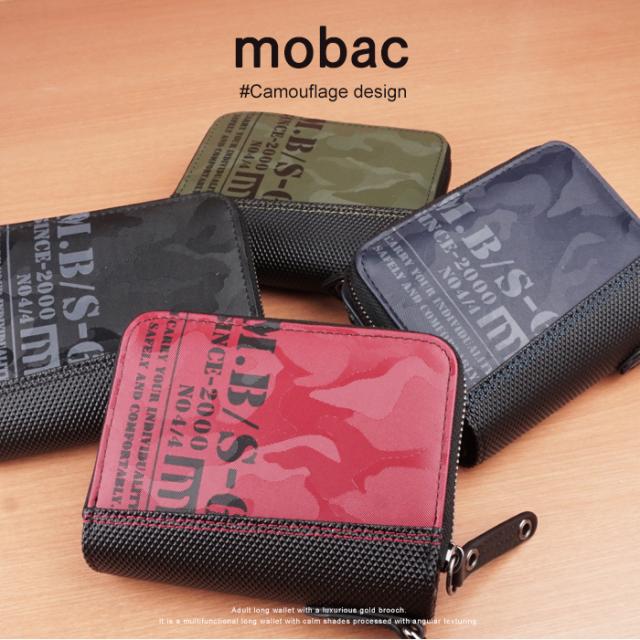 財布 二つ折り財布 メンズ ラウンドファスナー ツートンカラー バイカラー 4色展開 カジュアル Mobac モバック ギフト Big Acの通販はau Pay マーケット E Mono