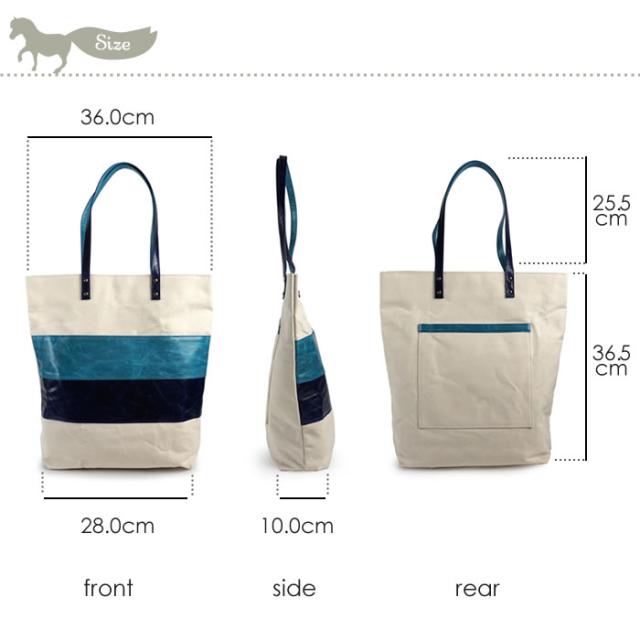 トートバッグ レディース 帆布 本革 馬革 A4 撥水 日本製 縦型 大容量