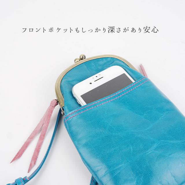 スマホポシェット スマホポーチ ショルダーポーチ レディース がま口