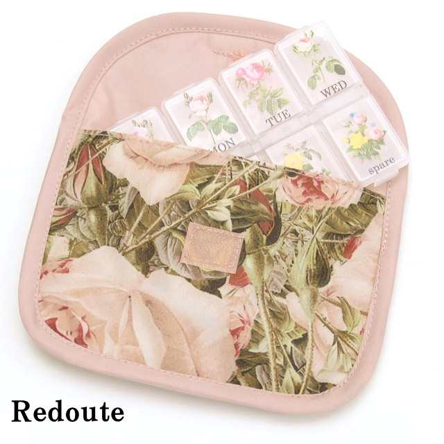 ピルケース 薔薇柄 ピルポーチ お薬ケース サプリケース 携帯