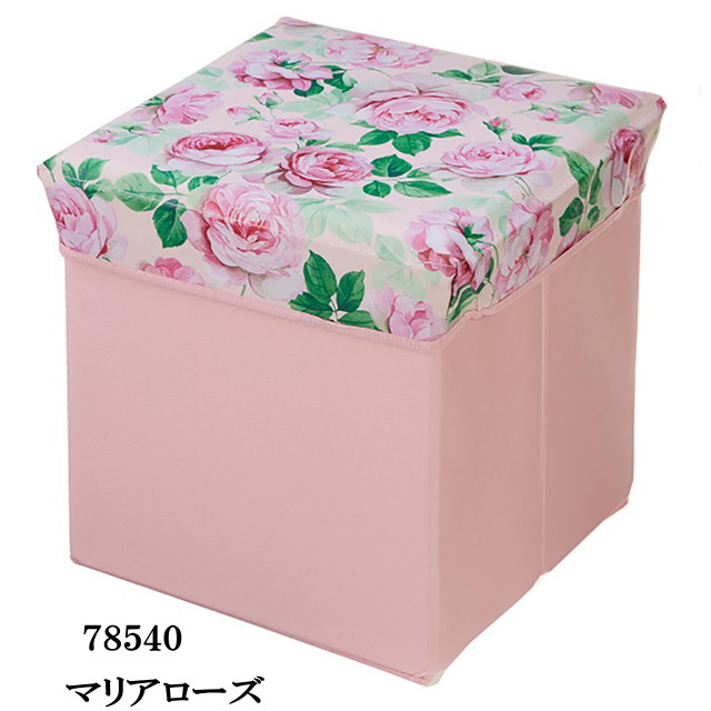 収納スツール 収納ボックス 収納ケース チェスト 薔薇雑貨 インテリア
