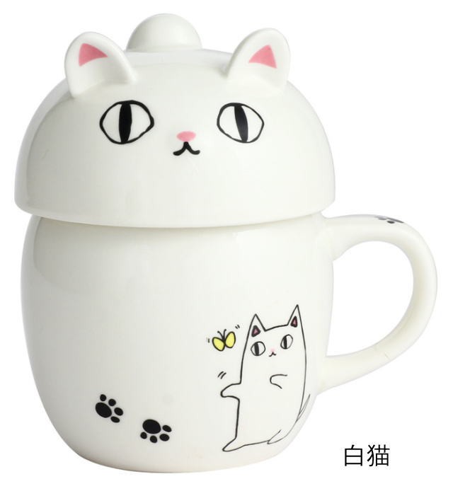 マグカップ 蓋付き 猫 プレゼント 猫3兄弟 ネコ柄 コーヒーカップ