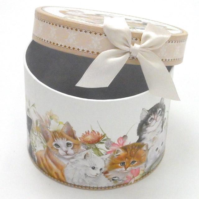 マグカップ ギフトBOX入り ネコ柄 花と猫 カップとボックスのセット 猫