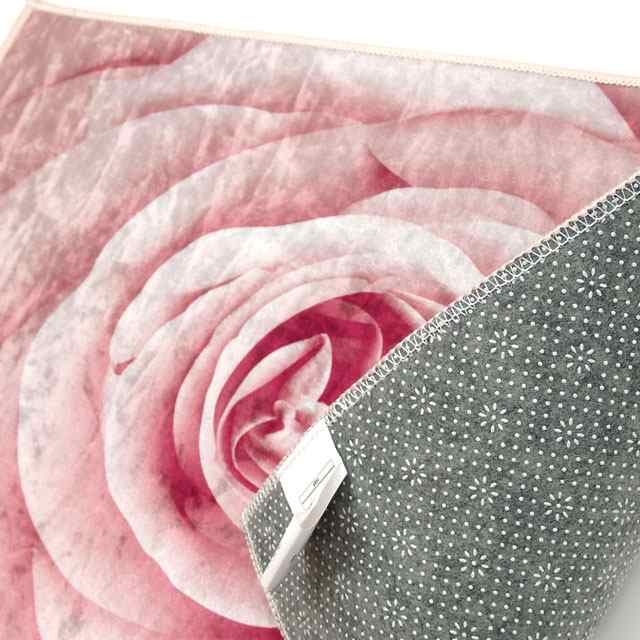 バーゲン☆残りわずか】 マット ローズ 薔薇柄 室内用 玄関