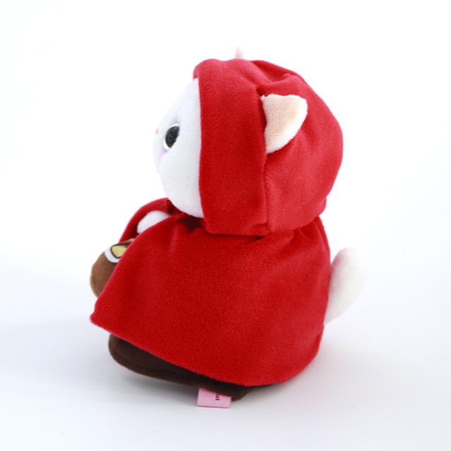 ぬいぐるみセット 白赤顔付き 楽天市場】ぬいぐるみ 猫 赤ずきん 白猫 Lサイズ 大 ジェトイ