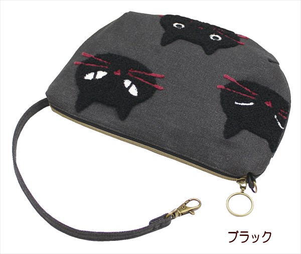ノアファミリー ハンディポーチ ミニバッグ バッグインバッグ 持ち手付きポーチ 帆布 猫柄 黒猫 サガラ刺しゅう レディース 猫雑貨の通販はau Pay マーケット 薔薇雑貨のおしゃれ姫