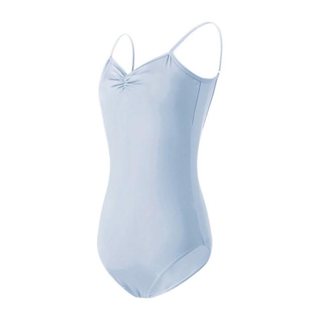 ［新品］バレエレオタード　キャミソール　大人Lサイズ　ミントグリーン バレエ レオタード 10色展開 大人 ジュニア キャミソール 美ライン