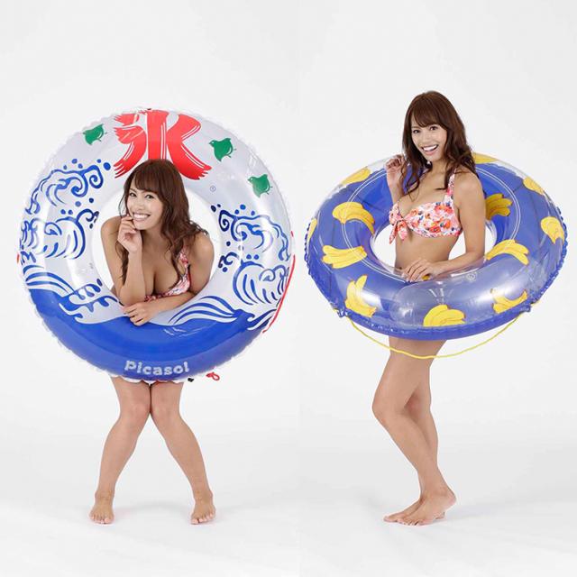 浮き輪 大人用シンプルなデザイン 可愛い浮輪リング型 直径85cm 水遊び 夏休み