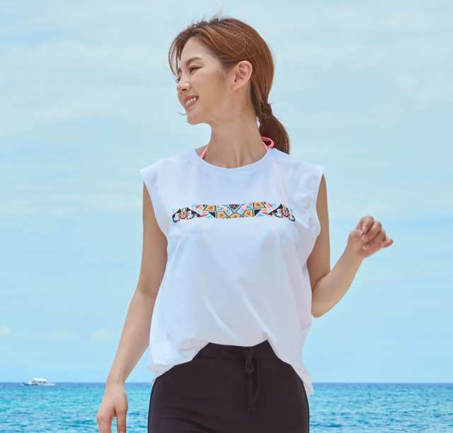 即納 水着の上に着る Tシャツ ノースリーブ ラッシュガード レディース メンズ 韓国 シービーチ トップス シンプル おしゃれ カップル ペの通販はau Pay マーケット Teddyshop