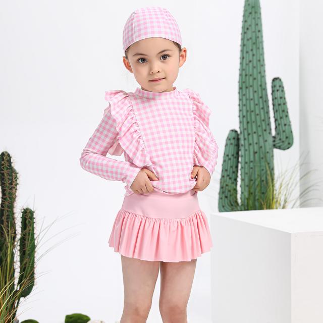120-140 女の子スカートトップス男の子ズボン　キャップセット zb-kids14-1.jpg