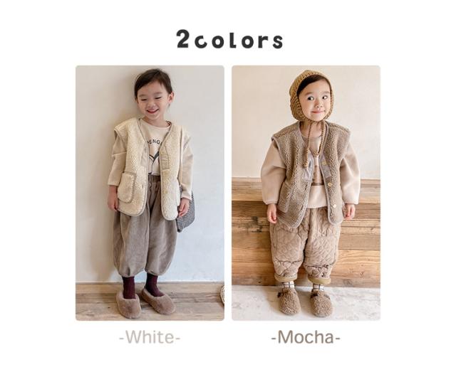 16cm女の子男の子男女兼用　ウィンターキャンプボアブーティー　モコモコ　秋冬 春新作 ボア ベスト キッズ 男の子 女の子 男女兼用 子供 子ども