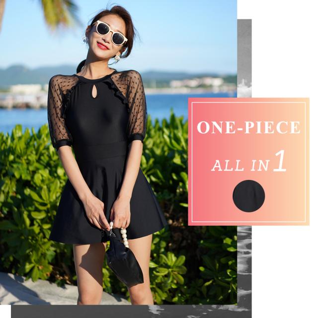 水着 ワンピース 体型カバー 高校生 レディース 大きいサイズ ぽっちゃり オトナ女子 半袖 露出控えめ セクシー かわいい 黒 フリル 水玉の通販はau Pay マーケット Teddyshop