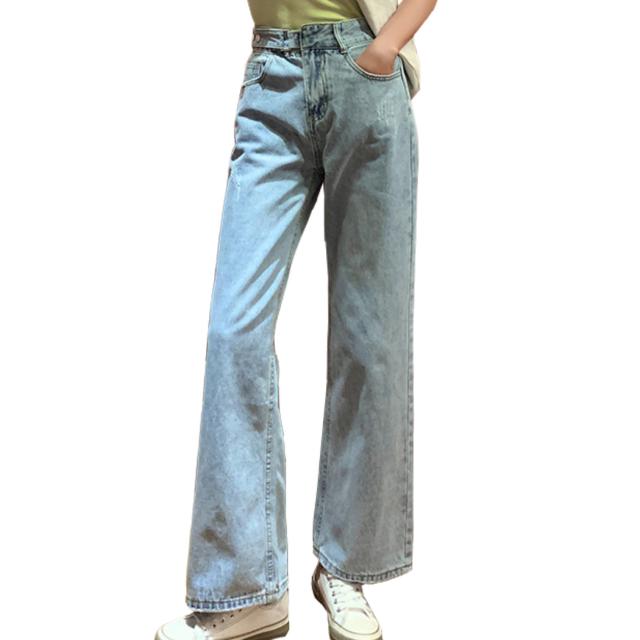 ジーンズ レディース ボトムス デニム ストレート ワイド 大きいサイズ ロング ポケット おしゃれ カジュアル 無地 シンプル 美脚 きれいの通販はau Pay マーケット Teddyshop