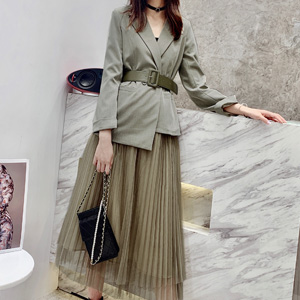 春新作 スプリングコート テーラードジャケット アウター トップス チュールスカート ベルト 3点セット レディース セットアップ ウエスの通販はau Pay マーケット Teddyshop