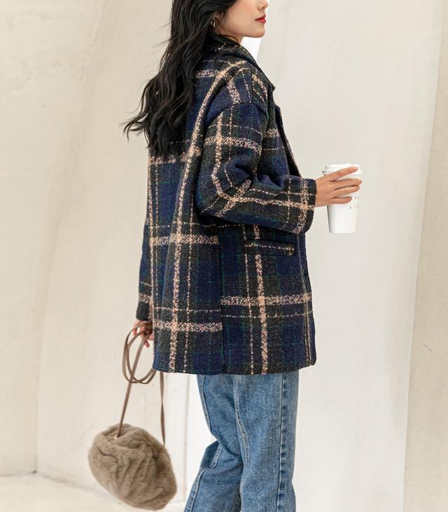 大人気❤️秋冬アウター　ゆったりシンプル　デート女子会に最適 楽天市場】ショートコート レディース 秋冬 ジャケット ゆったり