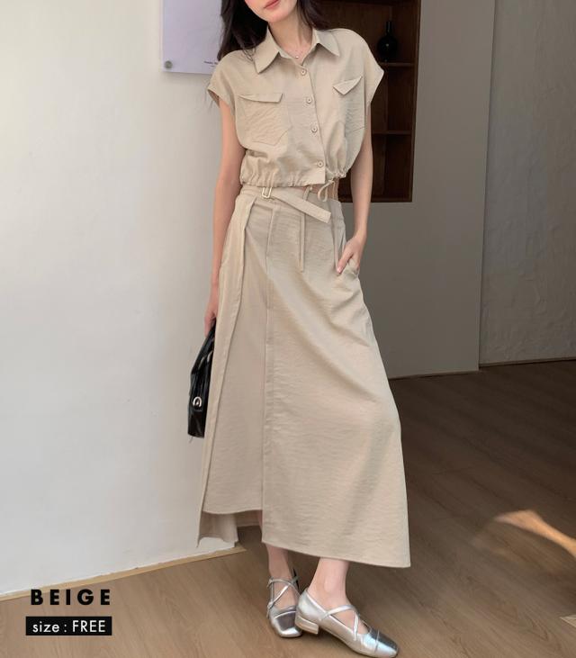 簡単美スタイル」セットアップ レディース カジュアル シャツ 半袖