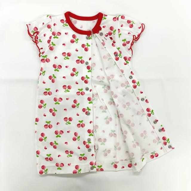 ベビー服 赤ちゃん 服 ベビー 新生児ツーウェイオール ドレス カバーオール 夏 50 60 女の子 チェリー ドット半袖新生児ツーウェイオールの通販はau Pay マーケット Chucklebaby