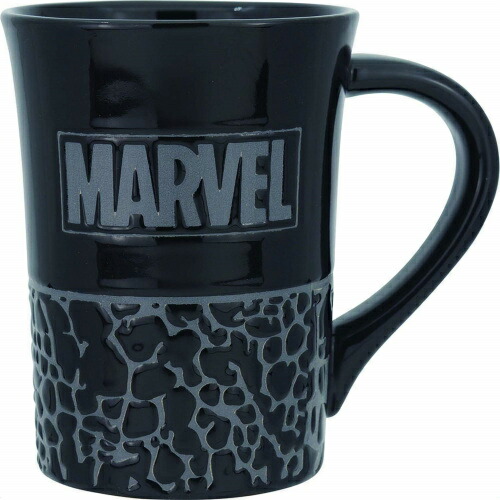 【送料無料】MARVEL マーベル クロコダイル柄マグ ブラック 約400ml SAN3031-1 サンアート sunart プレゼント