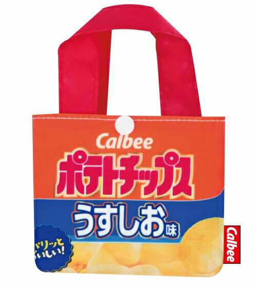 メール便発送 キャラクターエコバッグ ポテトチップス うすしお味