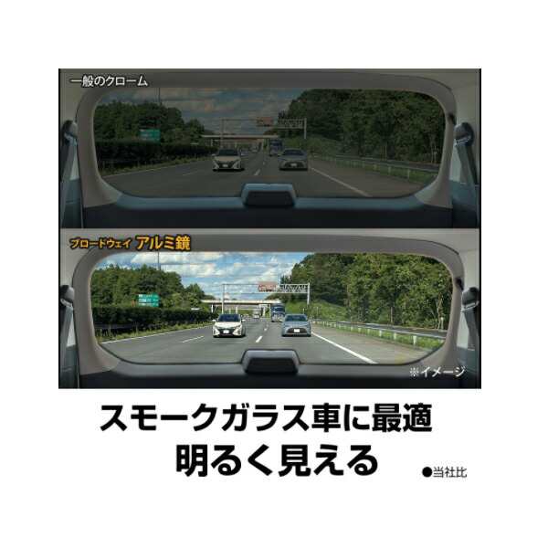 ワイドミラー 平面 300fアルミ鏡 Bw 866 ナポレックス 車用品 カー用品 ルームミラー Broadway スモークガラス車に最適の通販はau Pay マーケット プラスマート