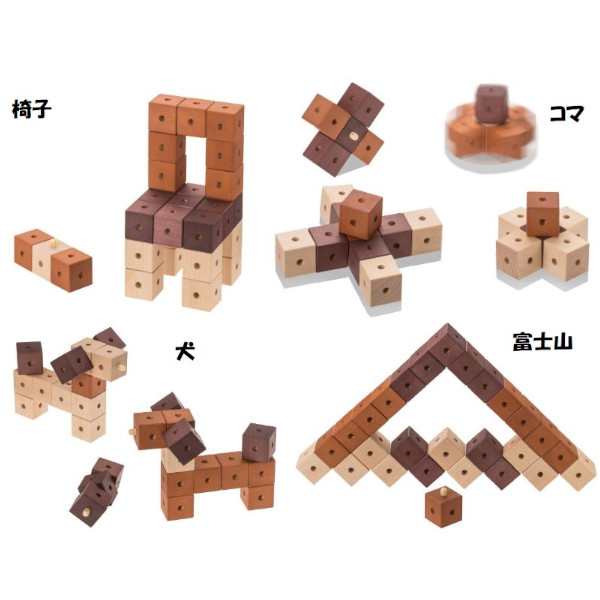 木のおもちゃ BLOCCO（ぶろっこ） TH-10 日本製 型はめ パズル 積木