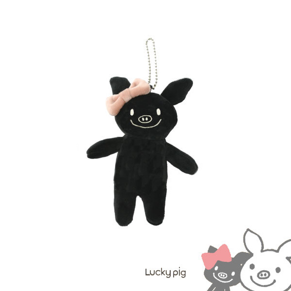LuckyPig giggle マスコット ハッピー ふわふわ 可愛い ぬいぐるみ