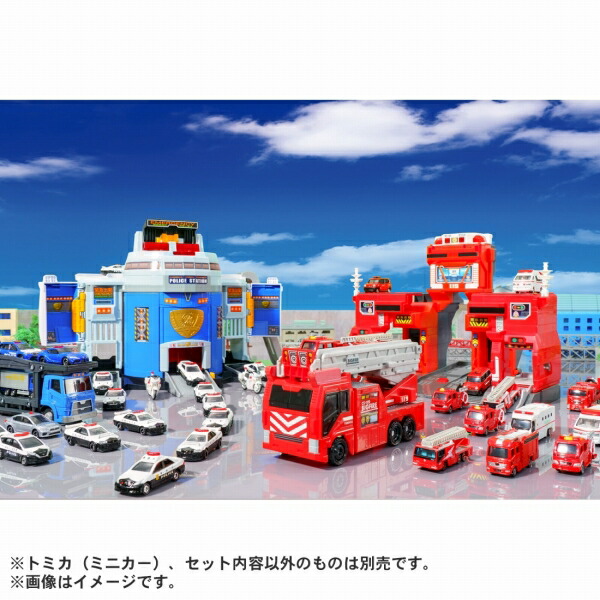 Takara Tomy - タカラトミー トミカ 変形出動！ビッグファイヤー＆コマンドステーション　トミカ タカラトミー トミカワールド 変形出動！ ビッグファイヤー